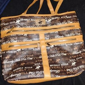 Beverly Hills Polo Club Brown and Tan Men's Bag